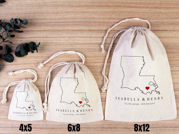 New Orleans Wedding Recover Kit Bags - New Orleans Bachelorette Party Tote
