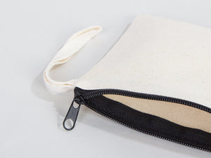 Personalized Coin Purse, 6"W x 5"H Zippered Pouch Bag, Coin Pouch Bag, Linen Coin Purse with Zipper, Linen Coin Case - Pamusan.com