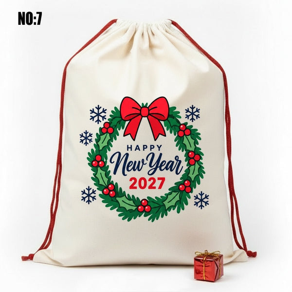 Personalized Santa Sack – 24" x 35" (60 x 90 cm) Large Christmas & New Year Gift Bag - Pamusan.com