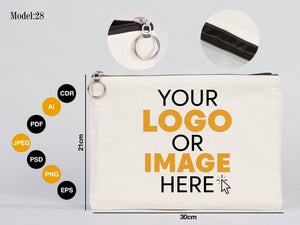 Personalized Wedding Clutch Bag 12"W x 8"H - 27 Different Designs, Cotton, - Pamusan.com