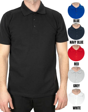 Polo Collar Black T-Shirt - Digital Print - Pamusan.com