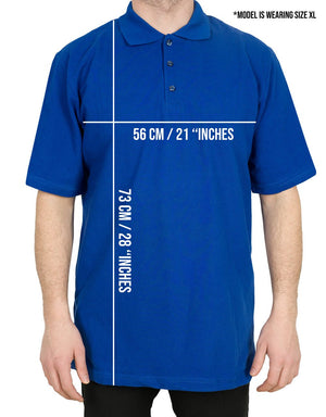 Polo Collar Blue T-Shirt - Digital Print - Pamusan.com