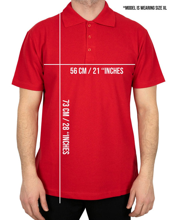 Polo Collar Red T-Shirt - Digital Print - Pamusan.com