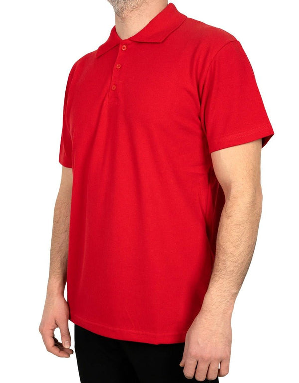 Polo Collar T-Shirt Red - Pamusan.com