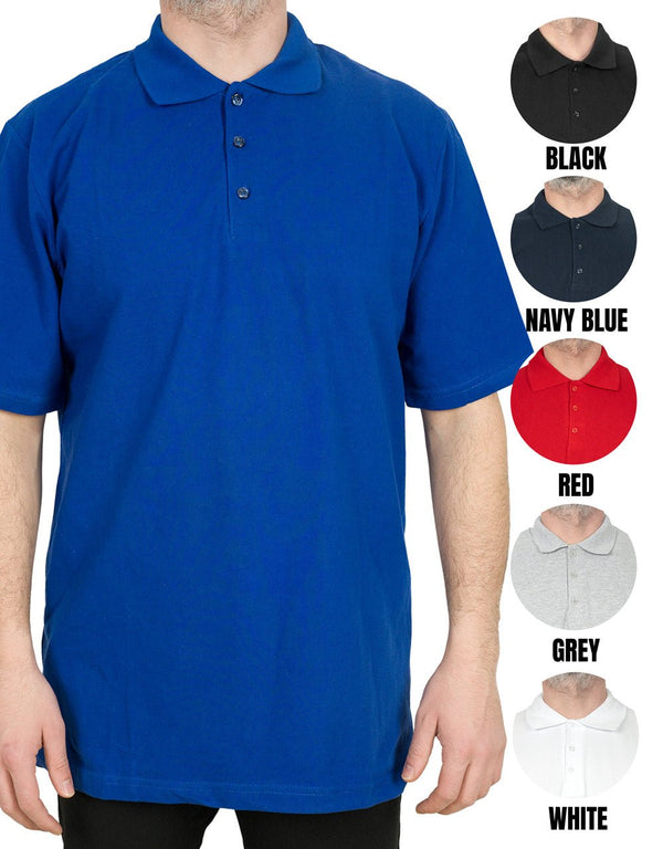 Polo - Collar T-Shirt Saks Blue - Pamusan.com