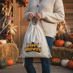 Halloween-Beutel mit Kordelzug – 12 gruselige Designs für Süßes oder Saures, Großpackung Süßigkeitentüten für Partys