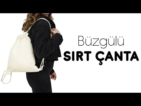 Rucksack mit Kordelzug – Material: 8oz Canvas – Personalisierbare Baumwollbeutel mit Kordelzug