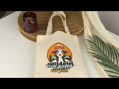 Personalisierte Baumwolltasche – 23 x 23 cm, leicht, wiederverwendbar, mit individuellem Druck