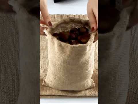 Jutesäcke mit Kordelzug – 25 cm B x 35 cm H, rustikale Kaffeesäcke & Geschenktüten