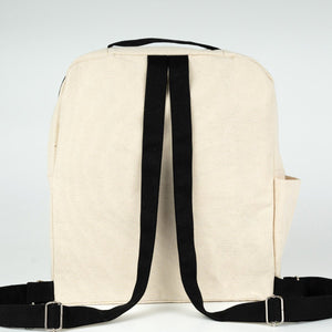Printed Black VIP Canvas Backpack – 10" × 13" (25 × 32 cm), 10 oz - Pamusan.com