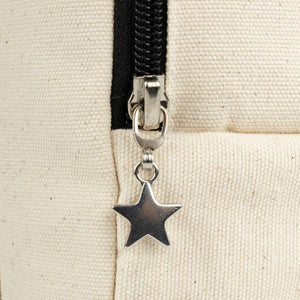 Printed Black VIP Canvas Backpack – 10" × 13" (25 × 32 cm), 10 oz - Pamusan.com