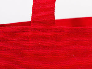 Red Canvas Custom Tote Bags 14"W x 16"H – Personalized Cotton Shopping & Gift Bags - Pamusan.com