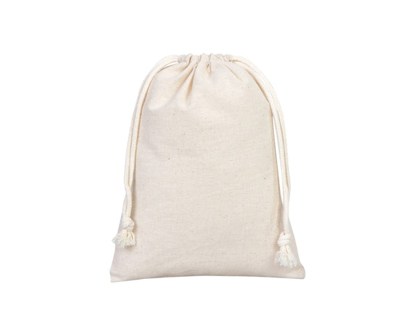Cotton Drawstring Pouch 6"x8" | Natural Favor & Gift Bag — print detail | Pamusan