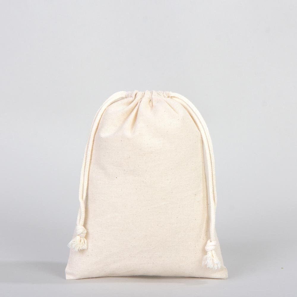 Cotton Drawstring Pouch 6"x8" | Natural Favor & Gift Bag | Pamusan