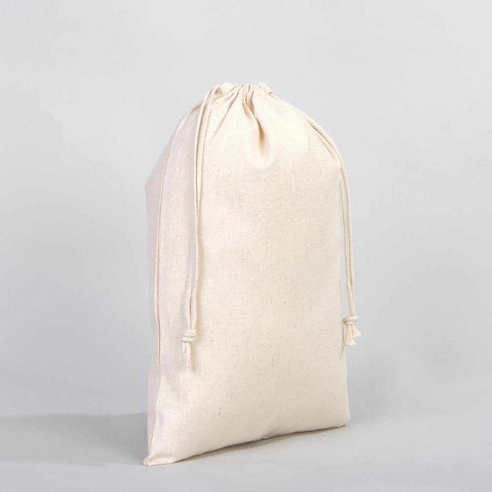 Cotton Drawstring Pouch 10"x14" | Natural Favor & Gift Bag | Pamusan