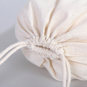 Cotton Drawstring Pouch 8"x12" | Natural Favor & Gift Bag — detail view | Pamusan