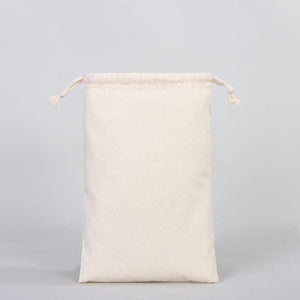 Cotton Drawstring Pouch 8"x12" | Natural Favor & Gift Bag — alternate view | Pamusan