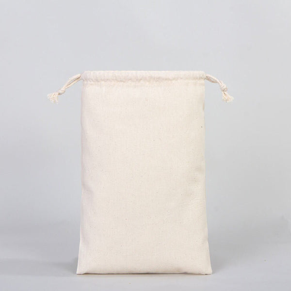 Cotton Drawstring Pouch 8"x12" | Natural Favor & Gift Bag — alternate view | Pamusan